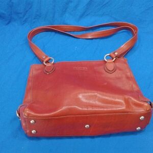Vintage 1990s Texier Brown Leather Shoulder Bag